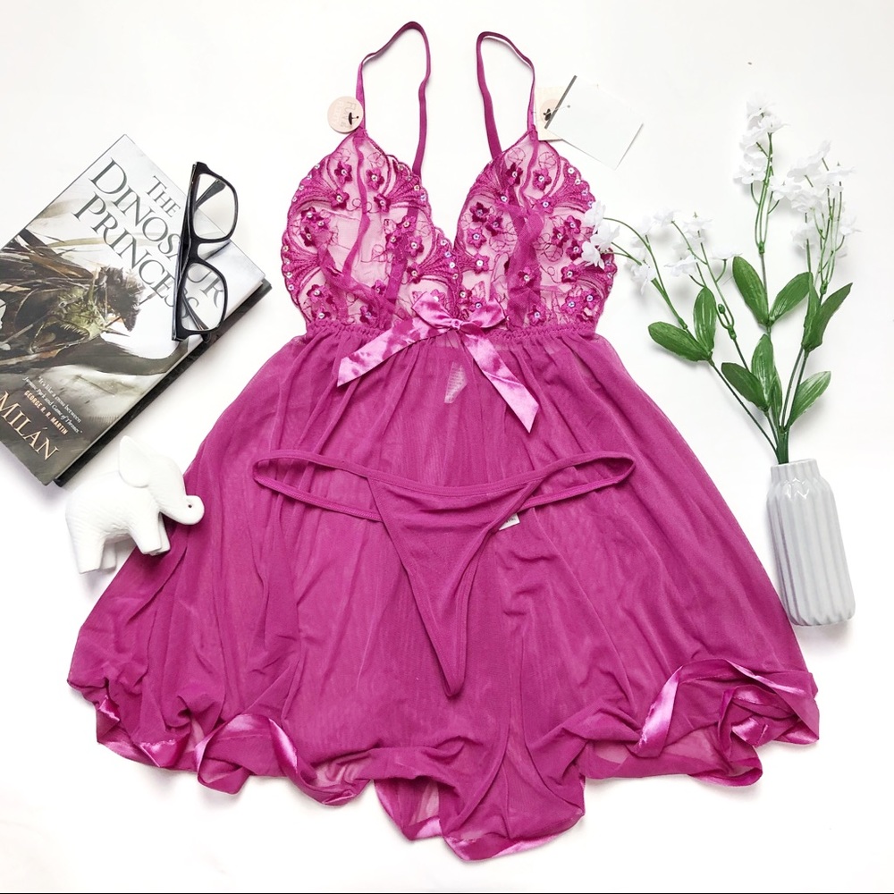 Lingerie dress with bottom